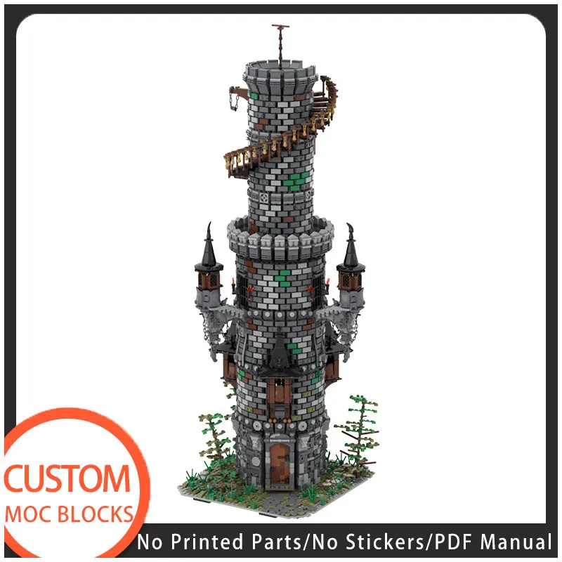 9555PCS Star Series Wars Wizard's Tower Street View Architecture Building Block Bricks Moc Fidget Toys For Children Baby Gifts