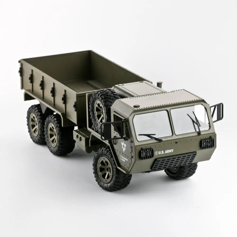 Радиоуправляемый Военный автомобиль Fayee FY004A 1/16 2,4G 6WD автомобиль с дистанционным управлением пропорциональный грузовик армии США RTR модель игрушки