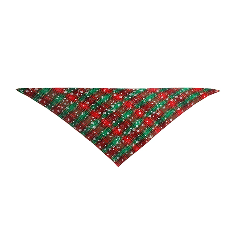 Adjustable Christmas Pet Dog Bandana Santa Snowman Tree Bibs Saliva Towel Scarf Neckerchief Christmas supplies
