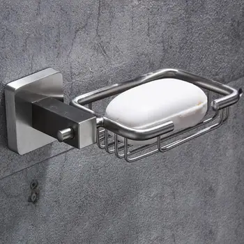 

Bathroom stainless steel soap dish bathroom toilet soap box rack hotel soap net rack Bathroom facilities