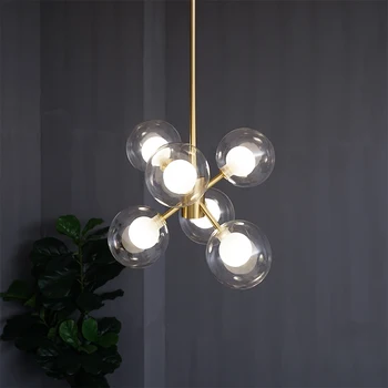 

modern industrial lamp crystal Home Decoration E27 Light Fixture living room LED pendant lights deco maison