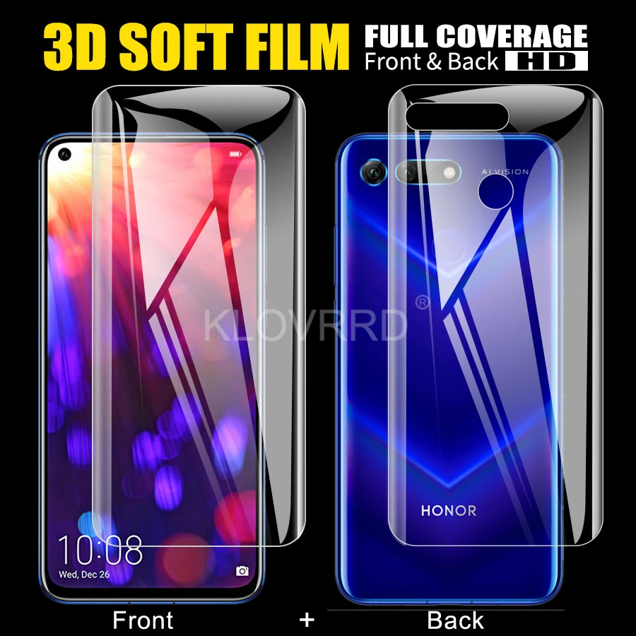 Задняя Защитная пленка для Huawei Honor V20 View 20 play 8X 10 P30 Mate Pro lite P smart Plus 2019 силиконовая
