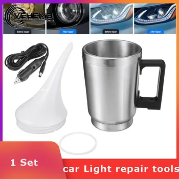 

Repair Polishing Restoration Heat Cup High brightness Stainless Steel Tool Car Heating Cup Headlight 12V With Adapter cable