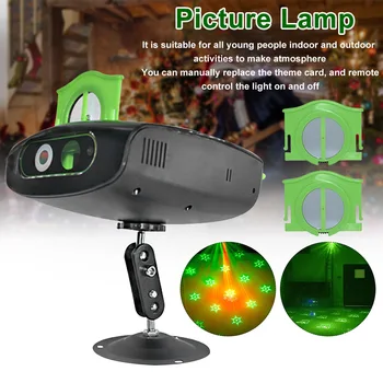 

Atmosphere Home Decor Living Room Remote Control Card Insert USB Port Photo Picture Light Projection Holloween Christmas Party