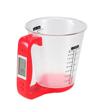 

Digital Display Measuring Cup Kitchen Scales Digital Beaker Libra Electronic Tool Scale with LCD Temperature Measurement Cups
