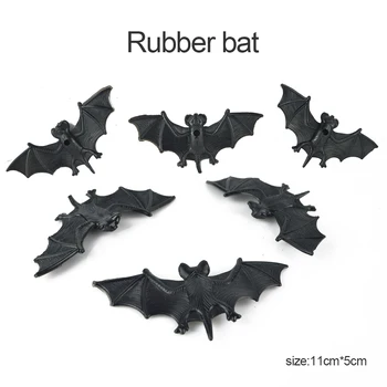 

Halloween Simulation Rubber Small Bat Props Pendant Ghost House Secret Room Haunted House Dress Up Tricky Funny Props 20