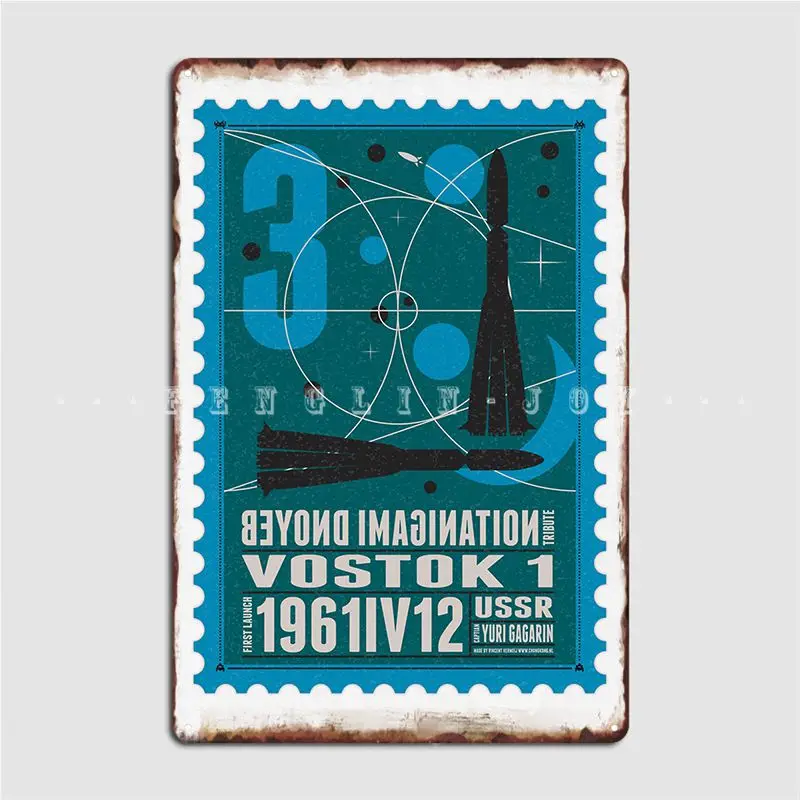 Starship 03 Poststamp Scott Metal Sign Design Wall Cave Plates Wall Tin Sign Poster