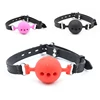 Couple Silicone Gag Ball BDSM Bondage Restraints Open Mouth Breathable Sex Ball Harness Strap Gag Sex Toy for Women Accessories 1