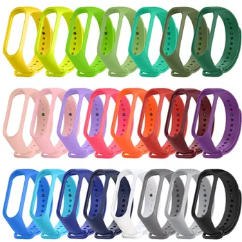 

Newest for xiaomi mi band 5 strap Silicone Soft TPU Wristband replacement Colorful straps for mi band 5 bracelets drop shipping