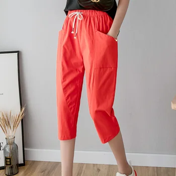 

Fashion Casual Summer Shorts Women Loose Wide Leg Pantalon Femme Belt Green High White