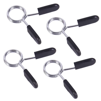 

4PCS Spring Clip Collars Dumbell Clips Clamp Collar Lock Dumbell Clamp Weight lifting Bar Gym Dumbbell Fitness Body Building