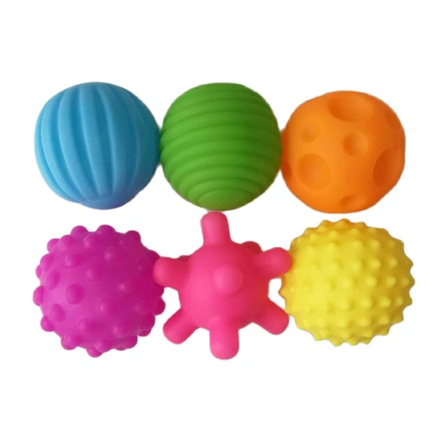 Balle Sensorielle De Toucher De Main De Bébé, Texture De Balle De Massage  En Caoutchouc Souple, Jouets De Balles Pour Enfants - Petites Balles -  AliExpress