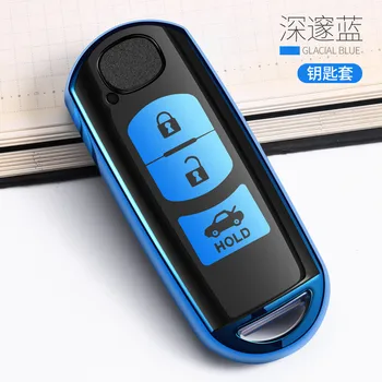 Chiave Dell'automobile di modo di caso della copertura completa proteggere Per Mazda 2356 Demio CX-3 CX-4 CX-5 CX-7 CX-9 MX5 CX8 Axela Atenza 2015-2019 portachiavi