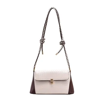 

Classic Weave Diamond Lattice Solid Female Satchel Bag Crossbody Versatile Business Casual Shoulder Bags for Women 2020