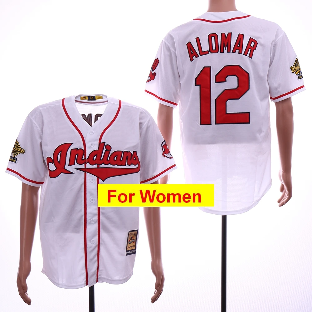 Синий Женщины Кливленд Франсиско Линдор Jim Thome Corey Kluber Jason Kipnis FLEX& Cool base-плеер Джерси - Цвет: Синий
