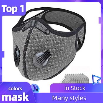 

Unisex Face Mask Mascarilla Mascarar Mouth Muffle Activated Carbon Mask Washable And Reusable Lot Mask With 10pcs Filter