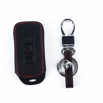 

Sport ASX Car key case Leather ASX L200 10 Pajero 3 buttons 1pcs Protective