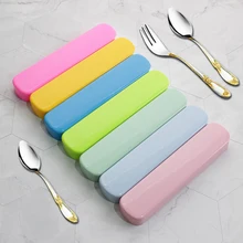 

New Portable Tableware Storage Box Plastic PP for Spoon Fork Chopsticks Storage Box Case Kid School Cutlery Camping Picnic