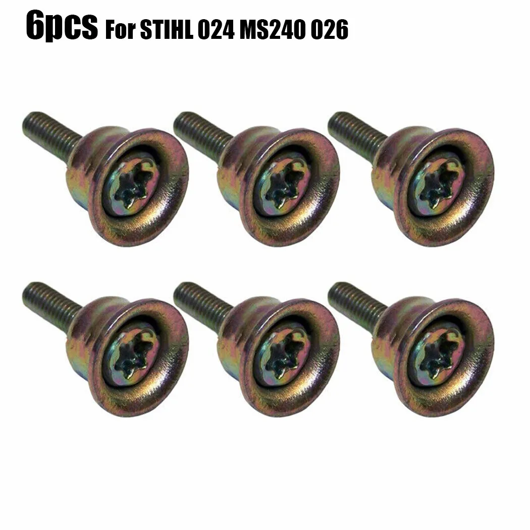 6 Pcs Screw Carburetor Kit Replacement Accessories For Stihl 024 MS240 026 MS260 Replacement OEM#:0000 790 6100 Garden Tool Part best gloves for thorns