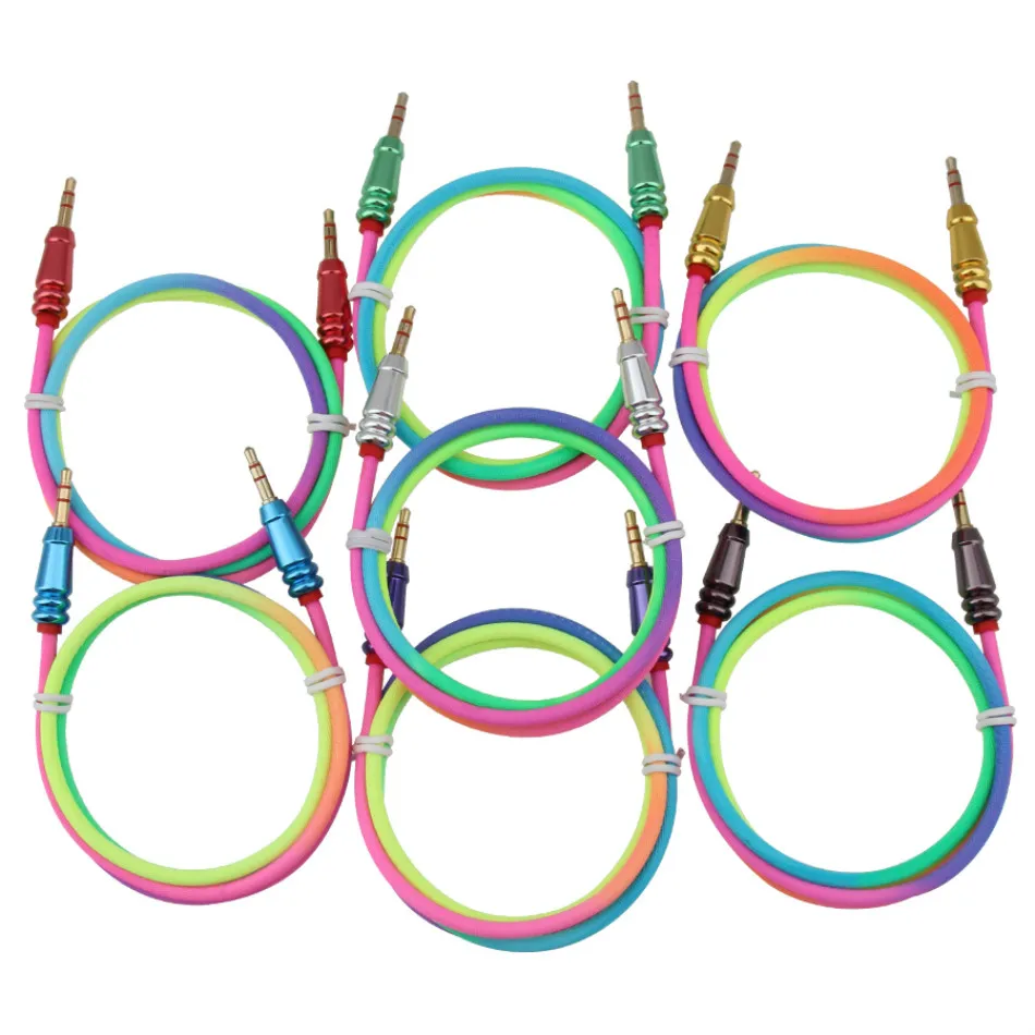 1m Gold Plated Plug 3 5 mm Jack Audio Cable Adapter for iPhone Xiaomi Phone Car Headphone Speaker Computer Laptop Wire Aux Cord