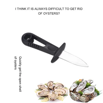 

Oyster Opener with Guard Scallops Opener For Seafood Shell Knife Multi Use Pry Knives Open Oysters and Shells Directly h2