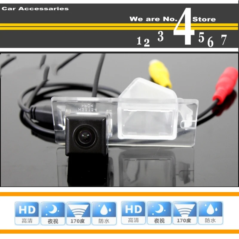 Car Camera For Fiat New 500 500C 500S Abarth 2007~2015 High Quality Rear View Back Up Camera For PAL : NTSC | CCD with RCA5