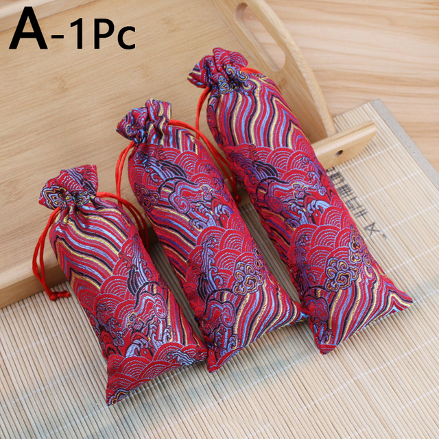 Embroidery Satin Drawstring Gift Bag Silk Jewelry Packaging Bags Christmas Wedding Gift Decor Pouches