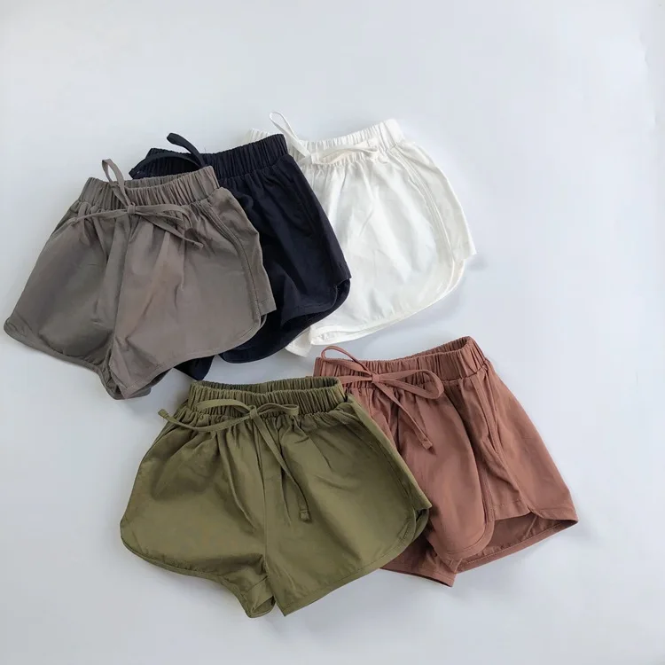 Korean Style Summer Kids Clothes Baby Boys Pure Color Shorts Casual Children Shorts Kids Shorts