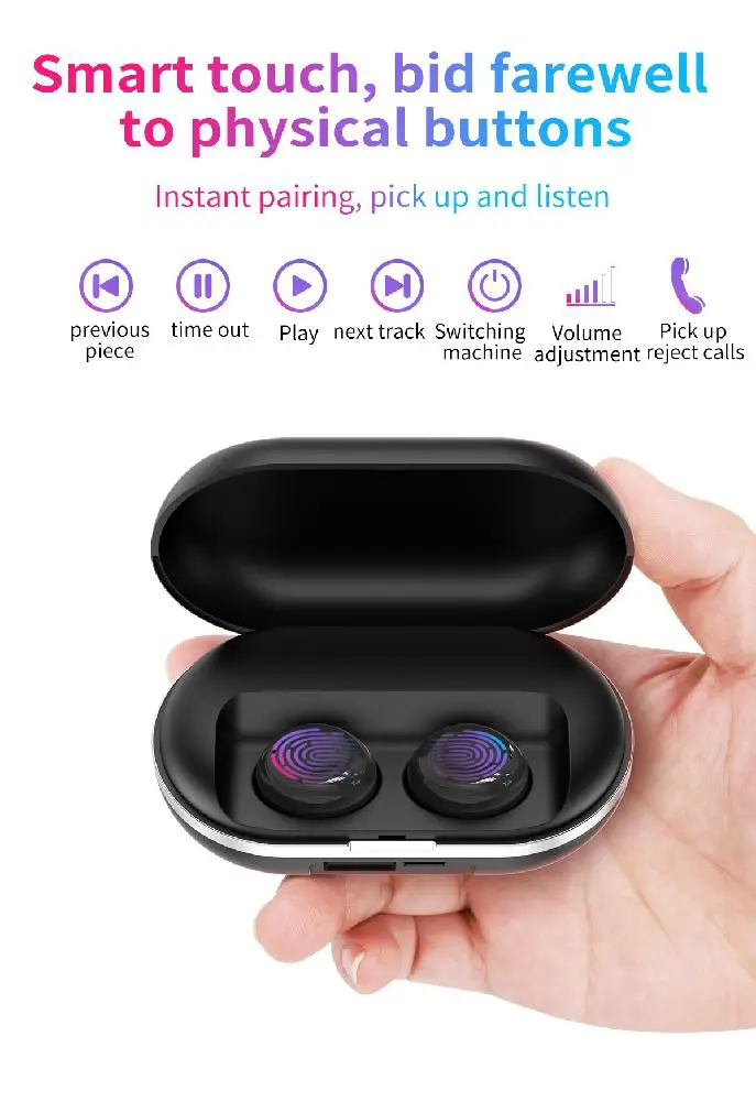 BEESCLOVER TWS Bluetooth наушники 5,0 сенсорные спортивные наушники Bluetooth наушники zlt Беспроводные спортивные наушники Bluetooth наушники r60
