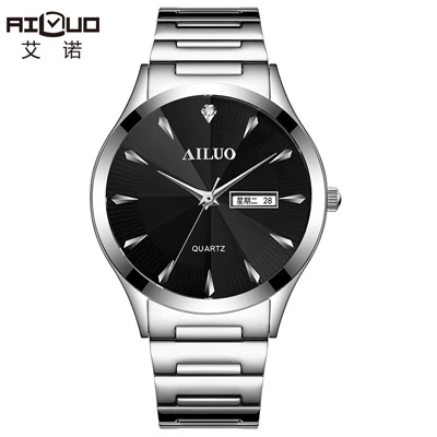 Black Франция AILUO мужские часы люксовый бренд ультра-тонкие часы мужские сапфировые водонепроницаемые reloj hombre Япония Miyota Move Мужские t часы A7073M - Цвет: Black