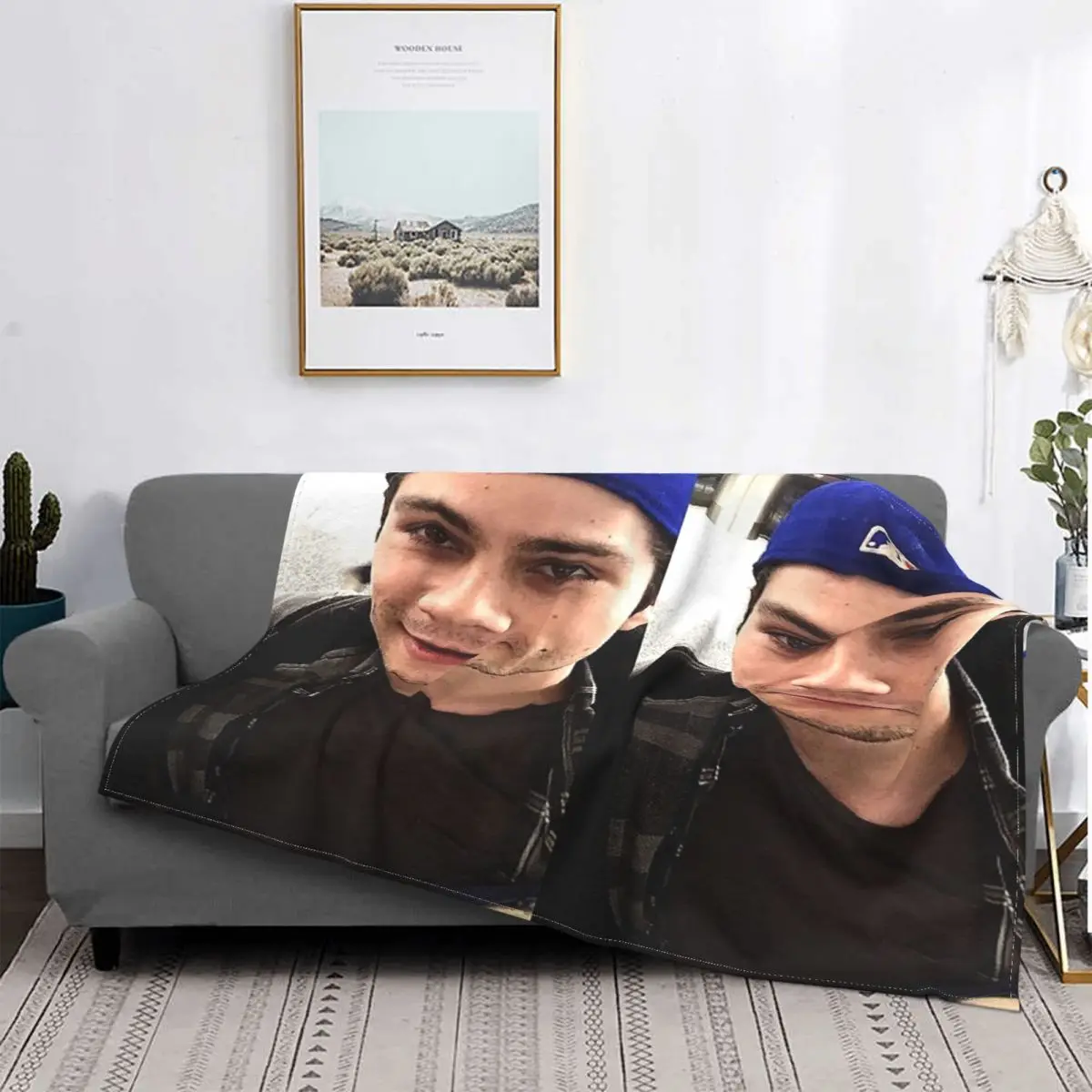 Dylan O'Brien Teen Wolf Blankets Velvet Autumn/Winter Multi function Ultra Soft Throw Blanket