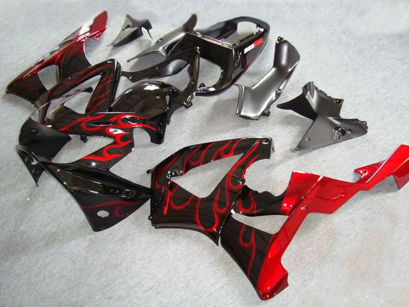 Injection Fairing kit for HONDA CBR900RR 929 00 01 CBR 900 RR 900RR CBR900 2000 2001 Red flames Fairings bodywork+gifts HE10 | Автомобили