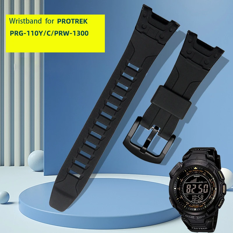 

Resin watchband for C-ASIO ProTek watch prg-110y / C / prw-1300y resin silicone watch strap accessories men's wristband chain