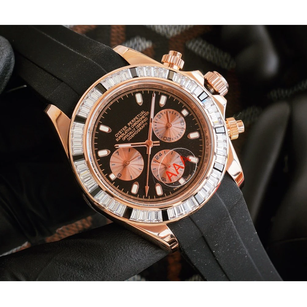 

42mm Men's Watch Sports Automatic Mechanical Watch Sapphire Glass Fashion Clock Blue Dial Ro*lex