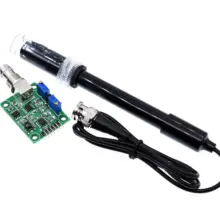 Жидкий PH значение обнаружения сенсор модуль мониторинга плата управления для Arduino BNC электрод зонд управление Лер