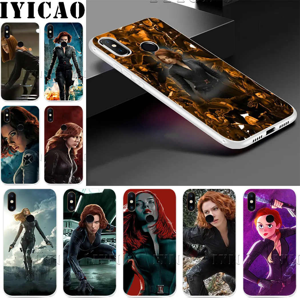 Жесткий Чехол Black widow Scarlett Johansson для Redmi 8A 6A 4A S2 Note 7 3 4 4X6 5 Pro 5A Prime Plus Go | Мобильные