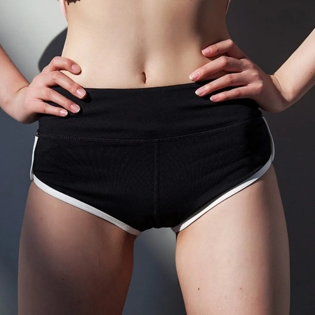 Yoga Shorts Fitness Leggings Women Cycling Biker Shorts Seamless Sport Legging Gym Sportswear High Waist Side Striped Yoga Pants