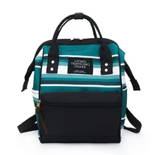 Sac à langer à rayures Oxford, 40x27x17CM, sac à dos d'extérieur étanche pour maman