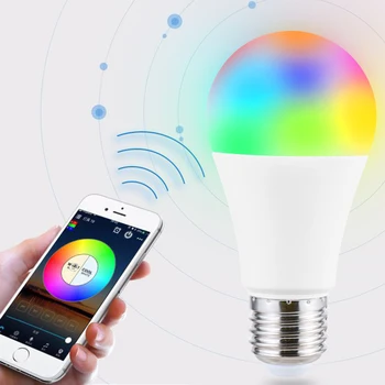 

WiFi RGB Smart LED Light Bulb E27 Light Dimmable Bulb Voice Control 9W iOS Android Magic Holiday Club Home Night Smart Lamp Bulb
