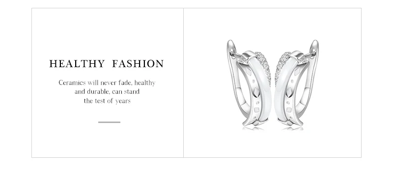 Rhinestone Heart Women Rigns Stud Earrings Sets for Women Healthy Material Ceramic Jewelry Sets Black White Color Wedding Sets