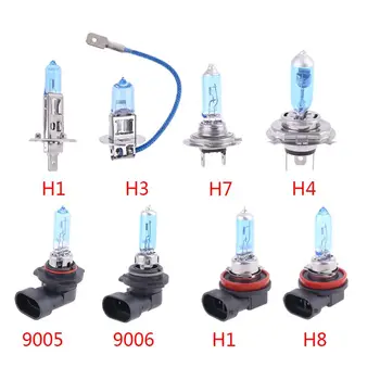 

1PC Halogen Bulb H1/H3/H4/H7/H8/H11/9005/9006 12V 55W 5000K Quartz Glass Car Headlight Lamp W91F