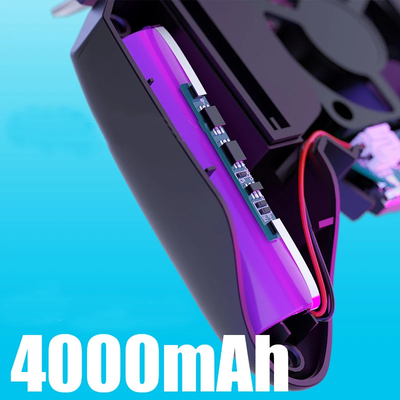 2019 New AK77 Six Finger All-in-One Mobile Game Controller with Dual Fan Free Fire Key Button Joyst