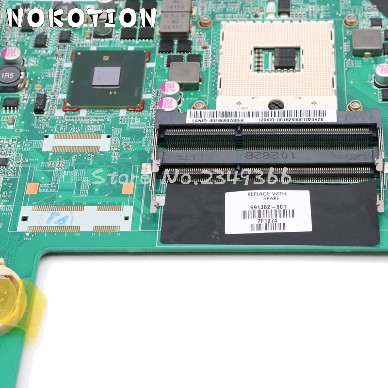 NOKOTION 573758-001 для hp павильон DV8 Материнская плата ноутбука DAUT8AMB8D0 PM55 DDR3 GT230M видеокарта полностью протестирована