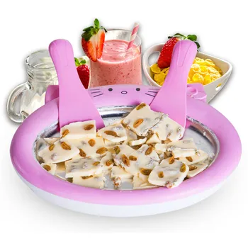 

Home fried yogurt machine mini children DIY homemade ice cream machine small non-plug fried ice tray fried ice machine