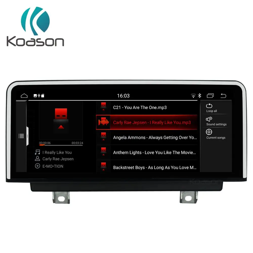 Best Koason 10.25" IPS Screen Car Android 9.0 for BMW 3 series F30 M3 4 series F80 NBT Auto Audio Car Multimedia PlayerGPS Navigation 4