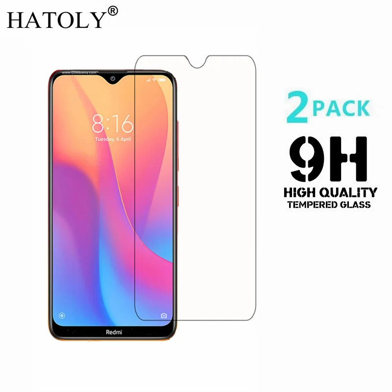 Закаленное стекло для Xiaomi Redmi 8A 2 шт. ультратонкая Защитная пленка HD | Мобильные