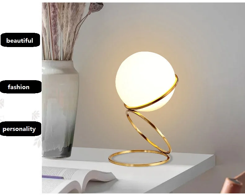 Modern Bedroom Bedside Ball Table Lamp