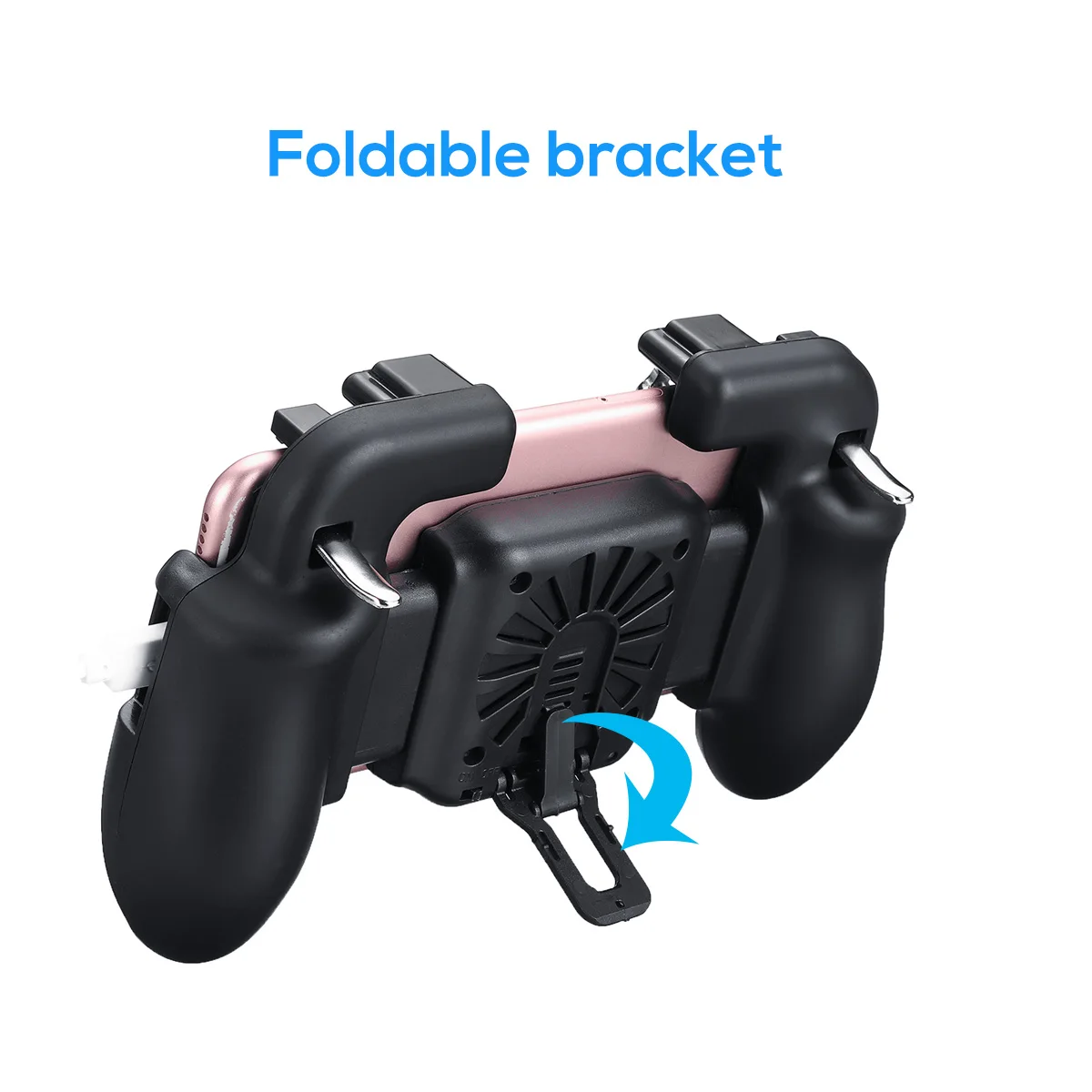  Gaming Gamepad Trigger For PUBG with Cooler Cooling Fan L1 R1 Shooter Joystick Handle For IPhone An