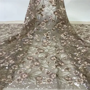 

Latest French Nigerian Laces Fabric 2019 High Quality Tulle African Laces Fabric Wedding dress African French Tulle Lace Xb4-83