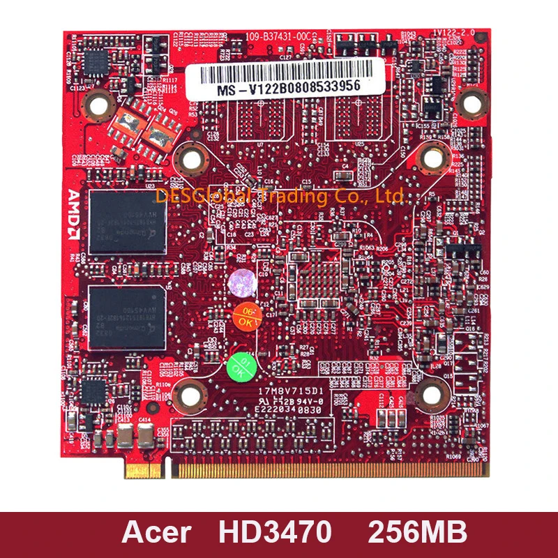 Для acer Aspire 4920G 5530G 5720G 6530G 5630G 5920G ATI Mobile Radeon HD3470 HD 3470 видеокарта тест